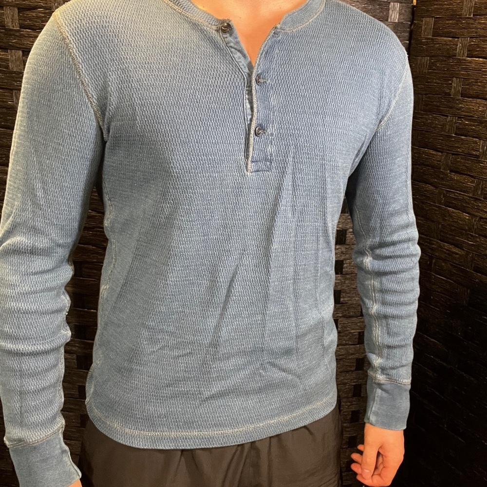 RRL Indigo Henley